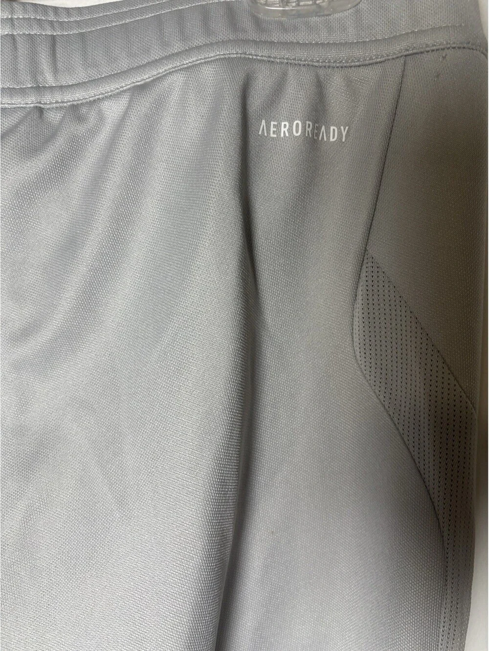 Adidas Tiro Track Pants Gray Black Stripe Athletic Joggers Size Small